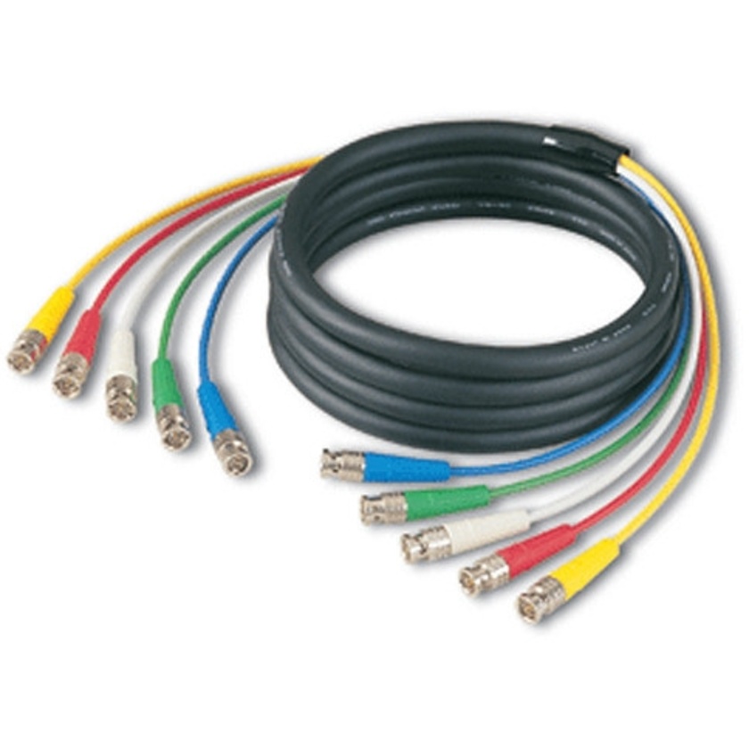 Canare 5VS03A-5C 5-Channel BNC to BNC Video Fantail Cable (9.8')