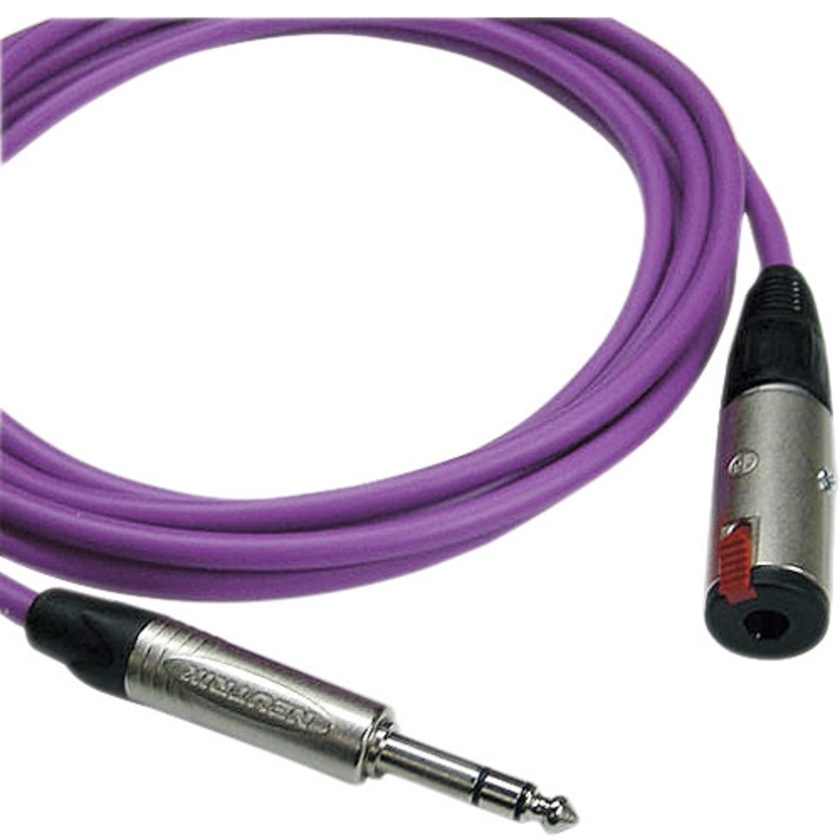 Canare Starquad TRSM-TRSF Extension Cable (Purple, 40')