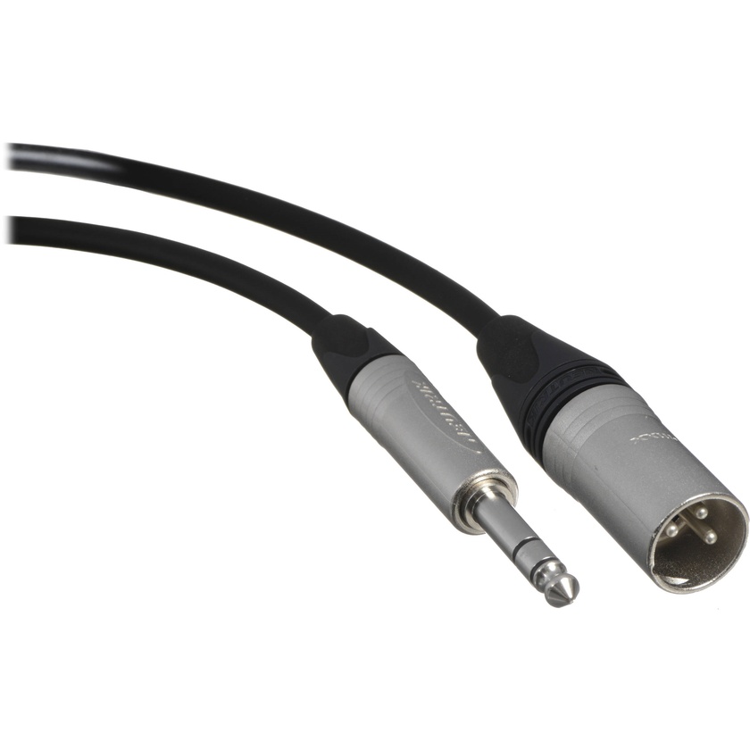 Canare Starquad XLRM-TRSM Cable (Black, 35')