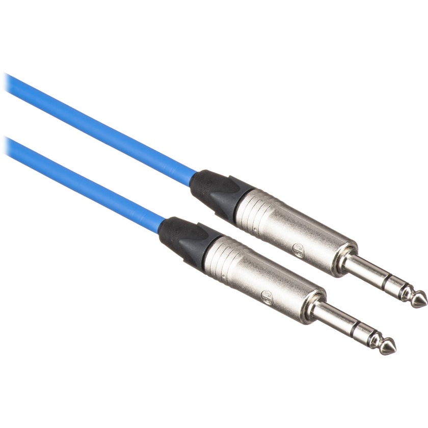 Canare Starquad TRSM-TRSM Cable (Blue, 1')