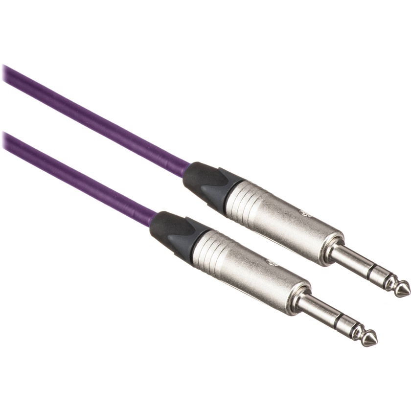 Canare Starquad TRSM-TRSM Cable (Purple, 3')