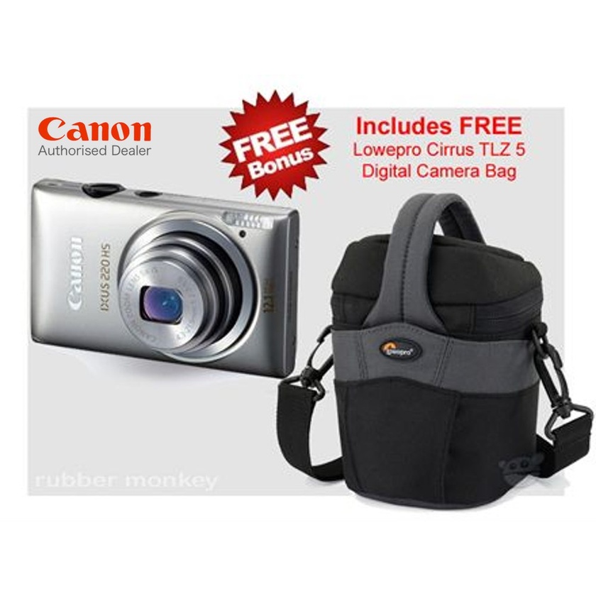 Canon Digital Compact Camera Silver - IXUS 220 HS