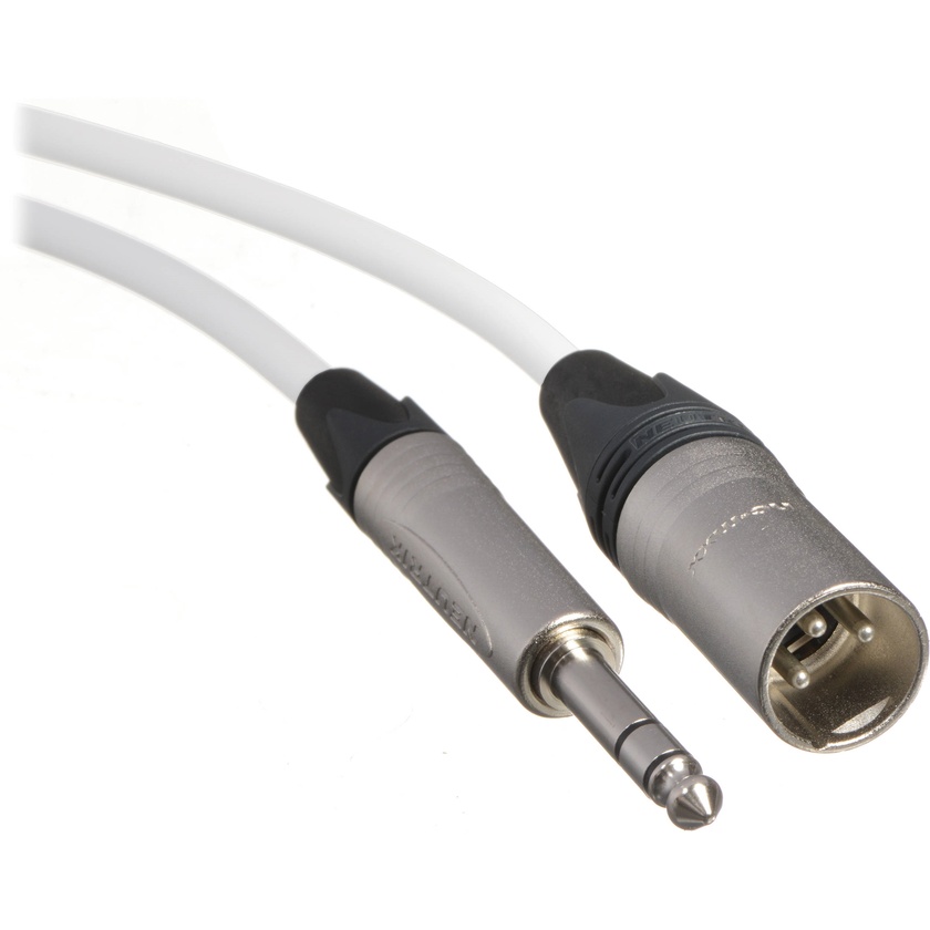 Canare Starquad XLRM-TRSM Cable (White, 15')