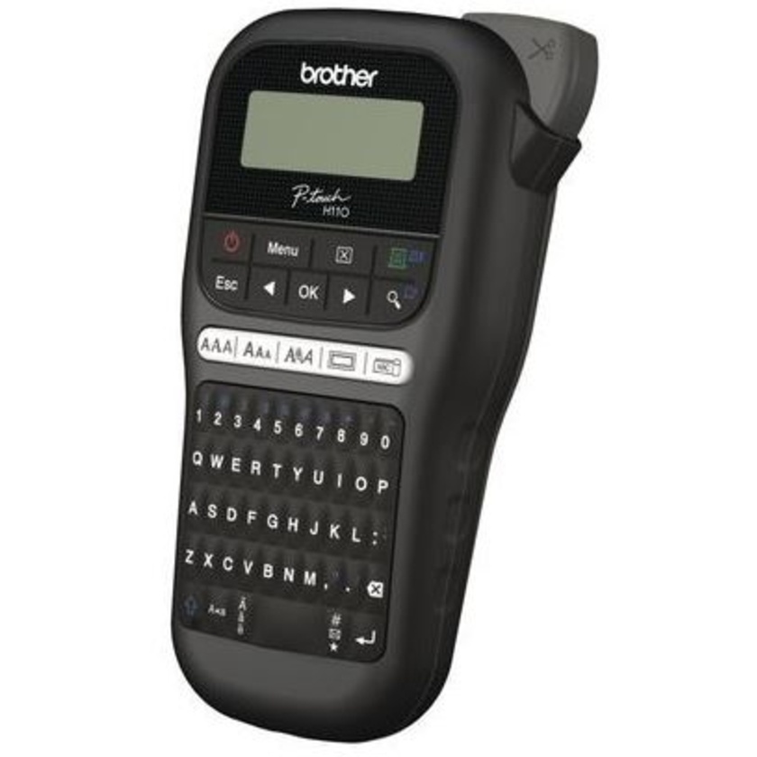 Brother PTH110BK Durable P-Touch Black Label Printer