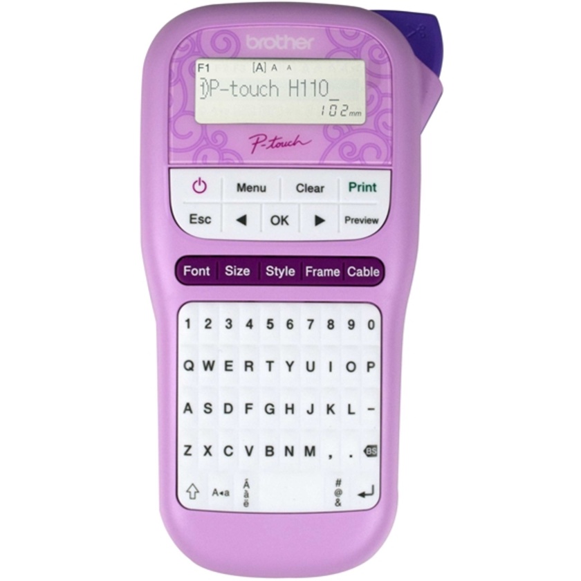 Brother PTH110PK Durable P-Touch Pink Label Printer