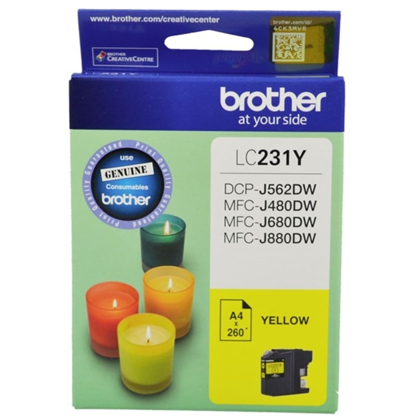 Brother LC231Y Yellow Ink Cartridge
