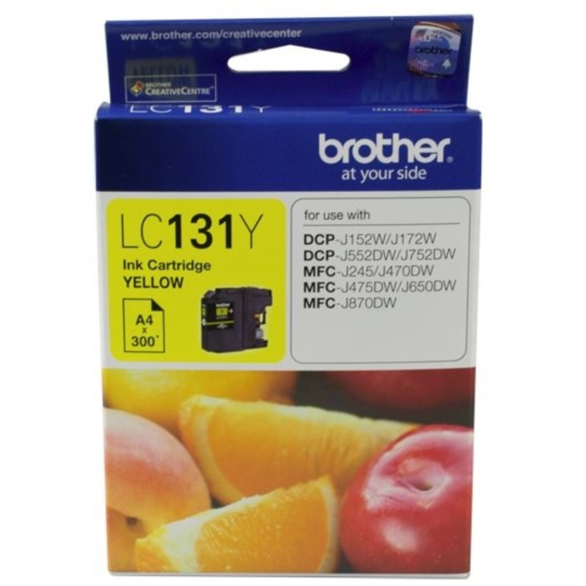 Brother LC131Y Yellow Ink Cartridge