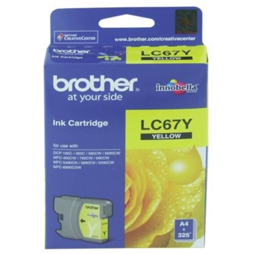 Brother LC67Y Yellow Ink Cartridge