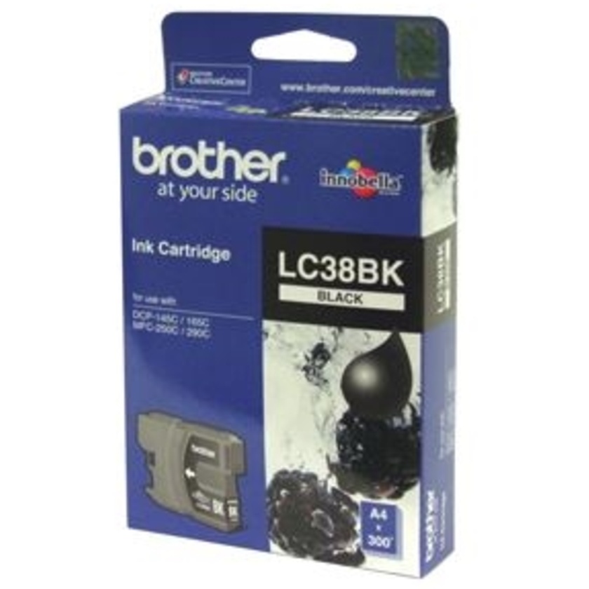 Brother LC38BK Black Ink Cartridge