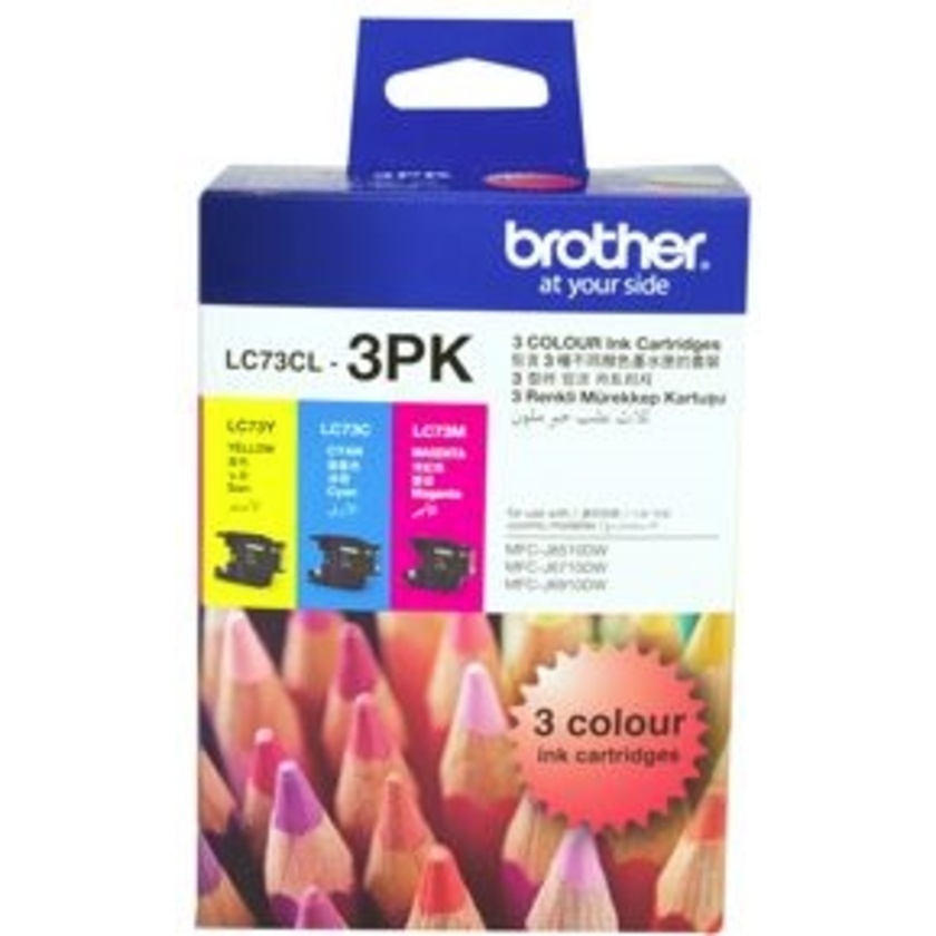Brother LC73CL3PK CMY Colour Ink Cartridges (Triple Pack)