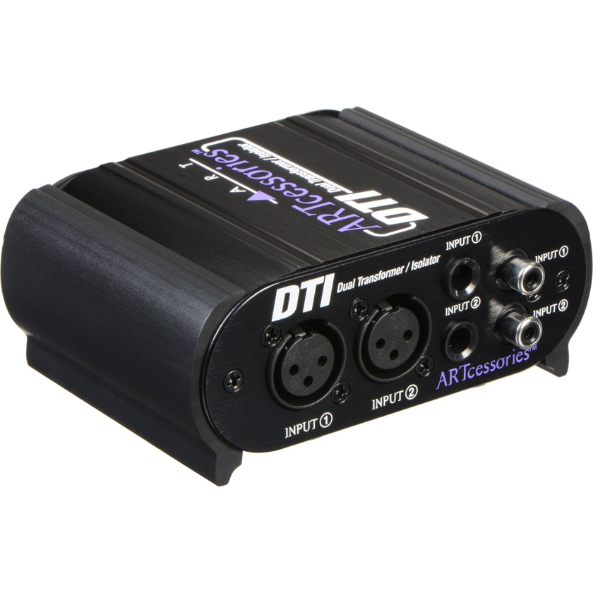 ART DTI - Dual Input Inline Transformer/Isolator Box with Balanced and Unbalanced Connectors
