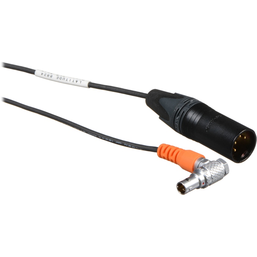 Teradek RT Latitude MDR Receiver 4-Pin XLR Power Cable (15.7", RA to Straight)