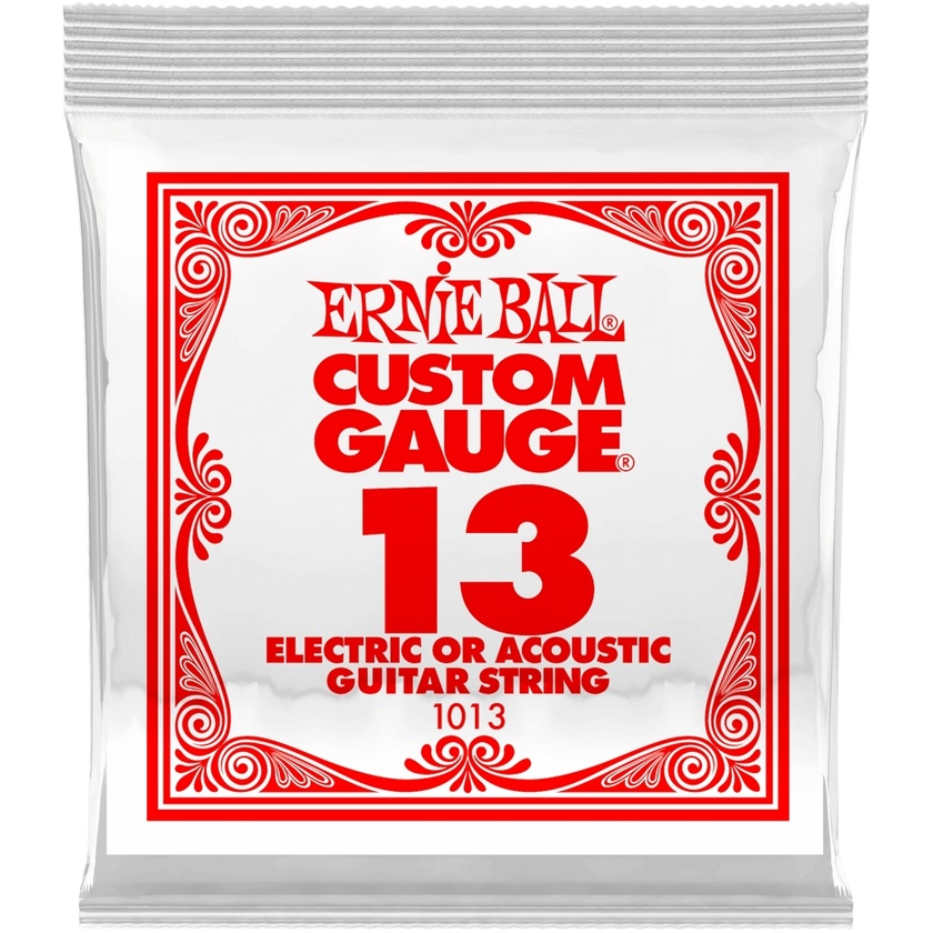 Ernie Ball .013 Plain Steel Electric or Acoustic Guitar String