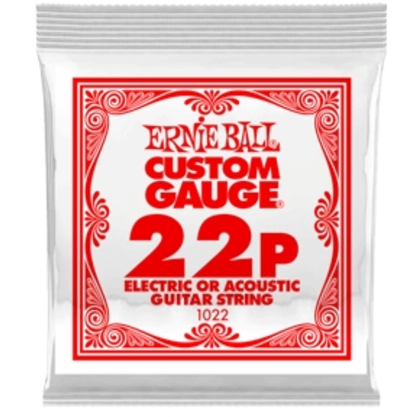 Ernie Ball .022 Plain Steel Electric or Acoustic Guitar String