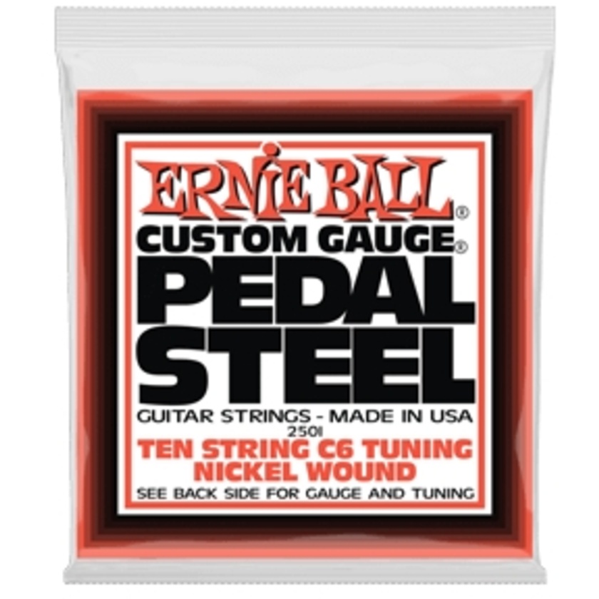 Ernie Ball Pedal Steel 10-string C6 Tuning Nickel Wound Electric Guitar Strings - 12-66 Gauge