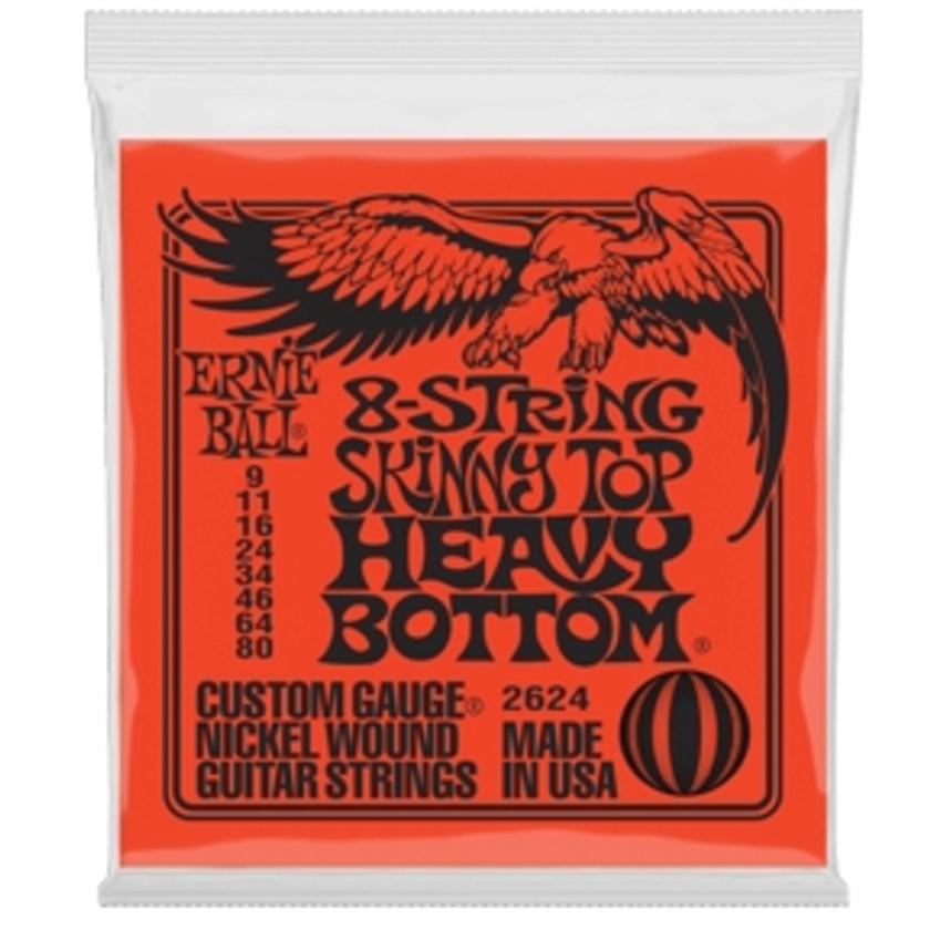 Ernie Ball Skinny Top Heavy Bottom Slinky 8-string Electric Guitar Strings - 9-80 Gauge