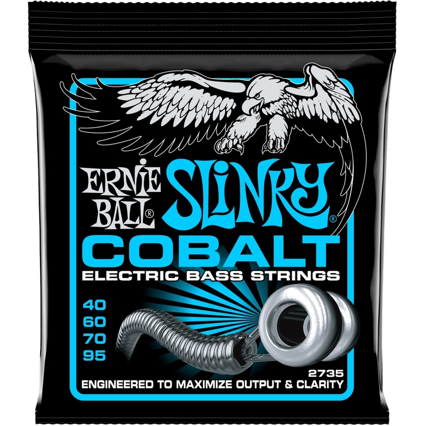 Ernie Ball Extra Slinky Cobalt Electric Bass Strings - 40-95 Gauge