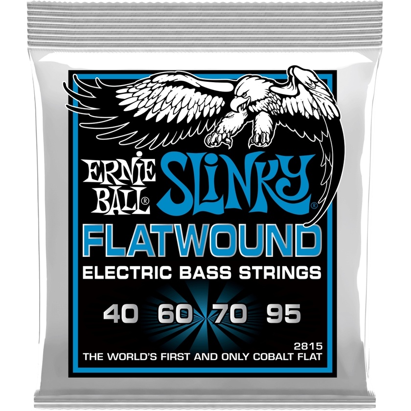 Ernie Ball Extra Slinky Flatwound Electric Bass Strings - 40-95 Gauge