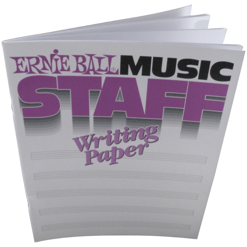 Ernie Ball Music Staff Writing Paper