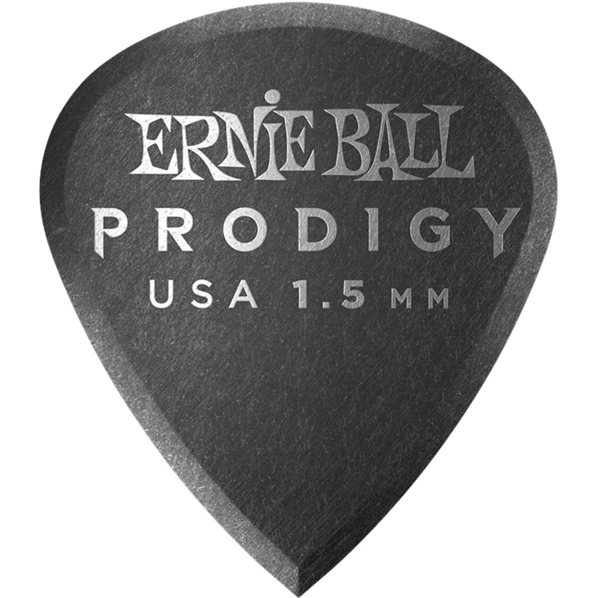 Ernie Ball 1.5mm Black Mini Prodigy Picks (6 Pack)