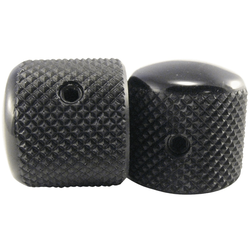 Ernie Ball Replacement Tele-style Knobs, Black Aluminium (Set of 2)