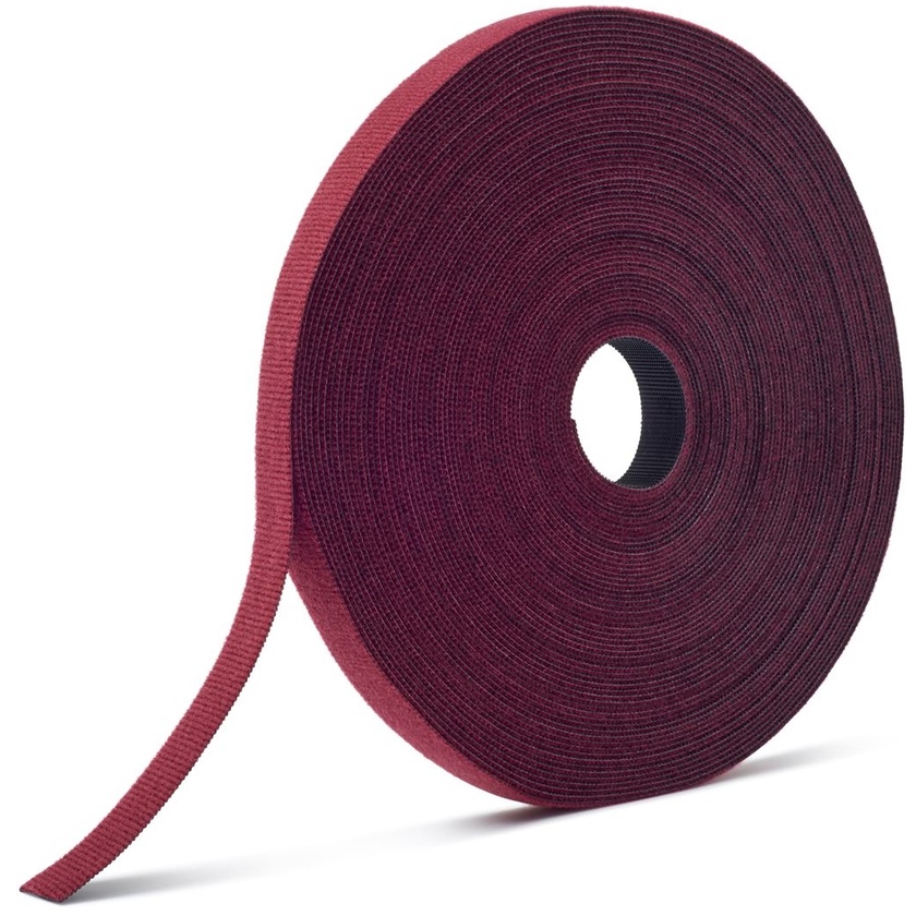 VELCRO One-Wrap 19mm Continuous 22.8m Fire Retardant Cable Roll (Cranberry)