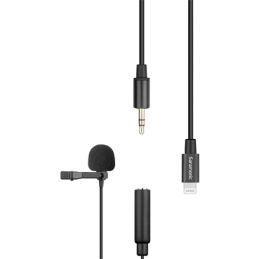 Saramonic LavMicro U1A Omnidirectional Lavalier Microphone with Lightning Connector for iOS Devices