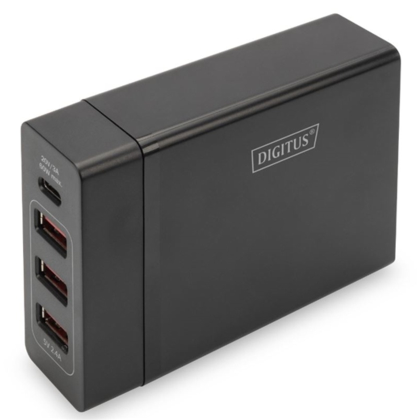 Digitus Universal USB Type-C 72W Notebook Charger + 3 x USB Ports