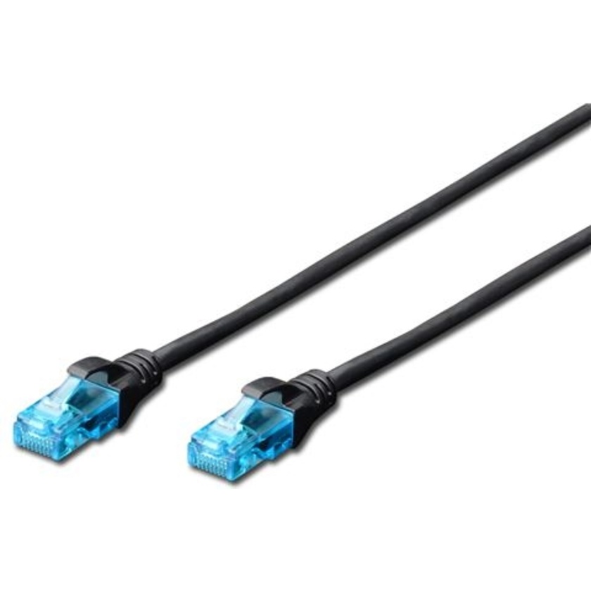 Digitus UTP CAT5e Black Patch Lead 0.5m