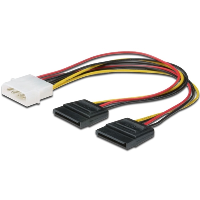 Digitus SATA (Dual) to Molex 0.2m Power Cable