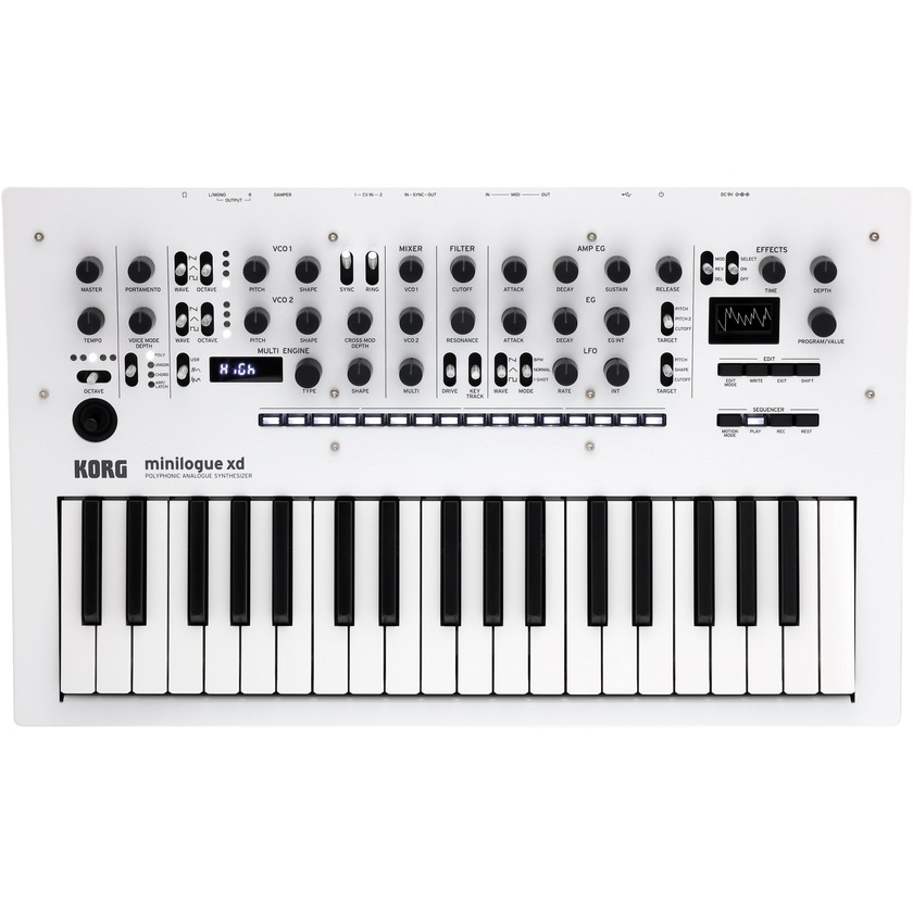 Korg Minilogue XD Polyphonic Analog Synthesiser with Multi-Engine (Pearl White)