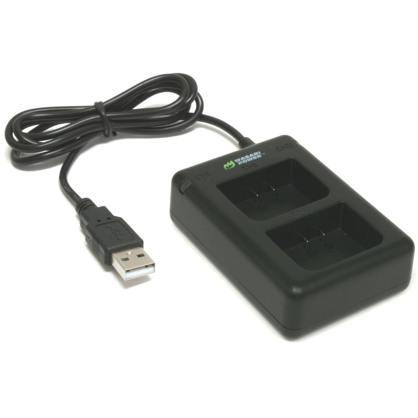 Wasabi Power Dual USB Battery Charger for Garmin Virb X/Virb XE