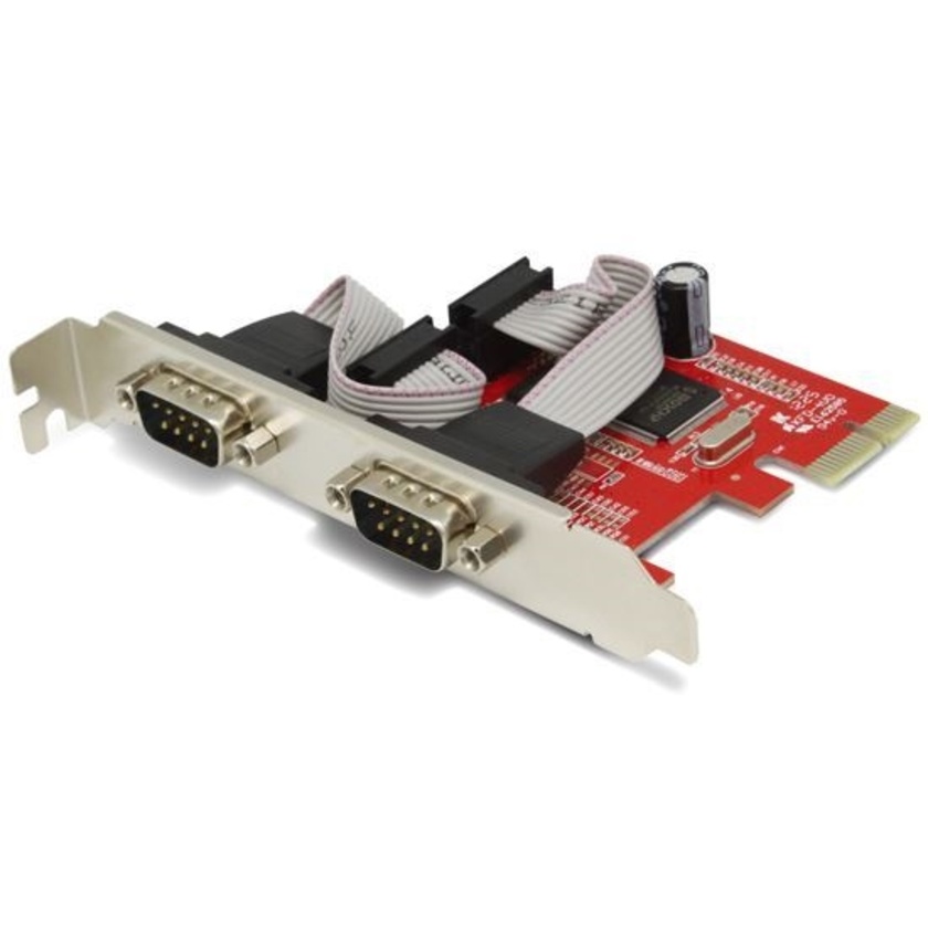 UNITEK 2 Port Serial PCI-E Card Includes Low Profile Brackets