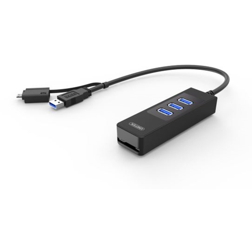 UNITEK USB3.0 3-Port Hub + SD Card Reader + OTG Adaptor