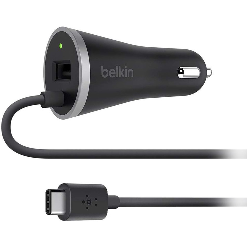 Belkin USB Type-C Car Charger with USB Type-A Port