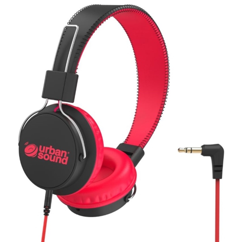Verbatim Urban Sound Volume - Limiting Kids Headphones Black/Red