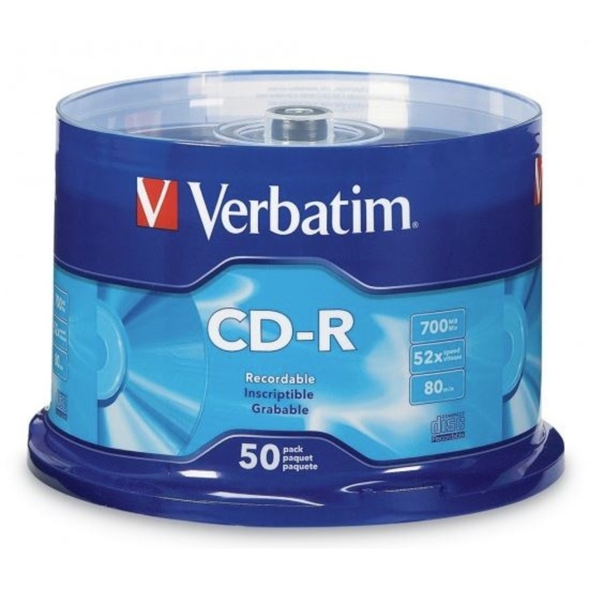 Verbatim CD-R 52x 50 Pack on Spindle