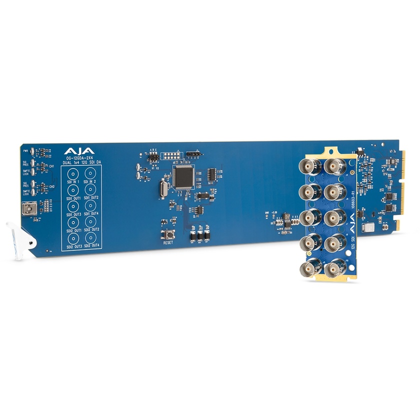 AJA openGear Dual 1x4 12G-SDI Distribution Amplifier