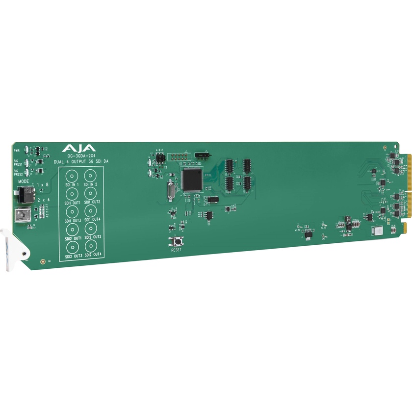AJA 2x4 3G-SDI Reclocking Distribution Amplifier Card