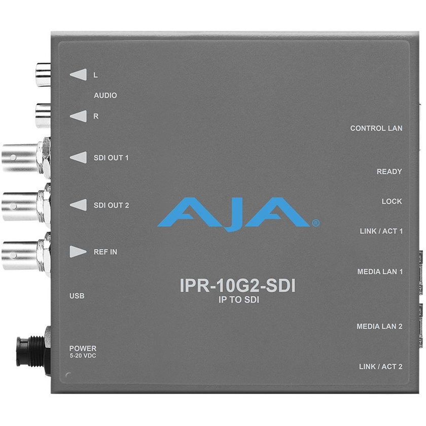 AJA SMPTE ST 2110 IP to SDI Mini-Converter