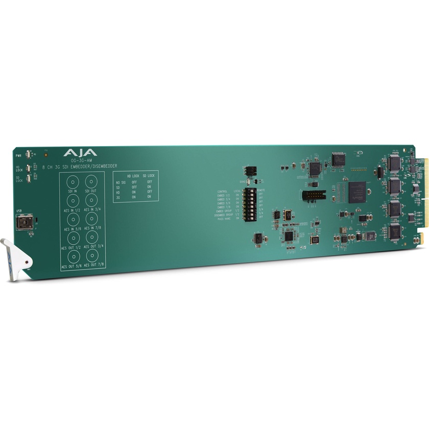 AJA Eight-Channel AES Audio Embedder/Disembedder