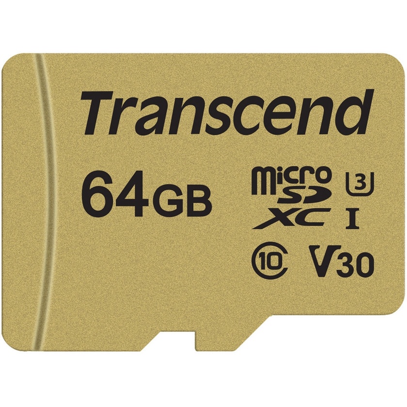 Transcend 64GB 500S UHS-I microSDXC Memory Card