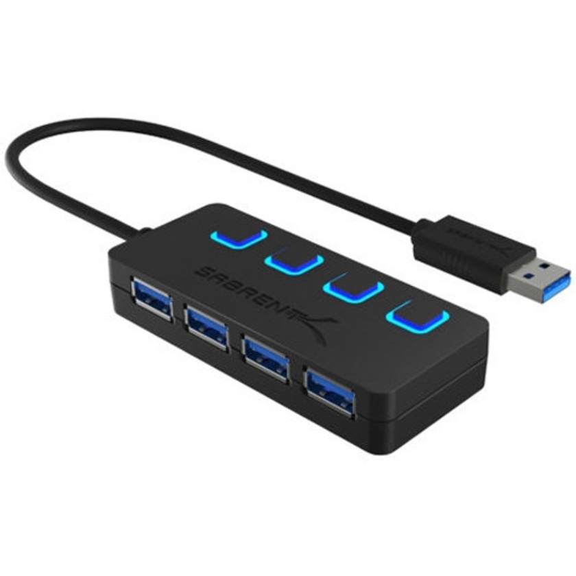 Sabrent 4-Port USB 3.0 Hub with Power Switches