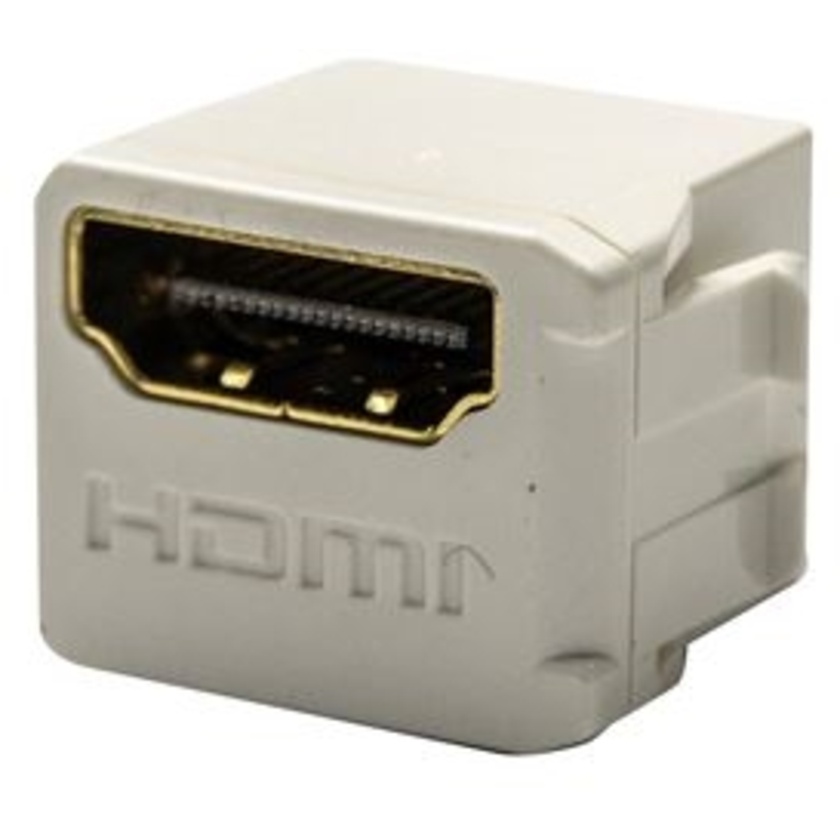 DYNAMIX HDMI 2.0 Mini Coupler 19.2mm Gold-Plated White