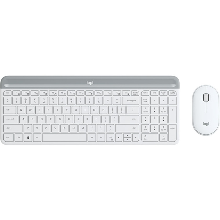 Logitech MK470 Slim Wireless Desktop Kit (White)