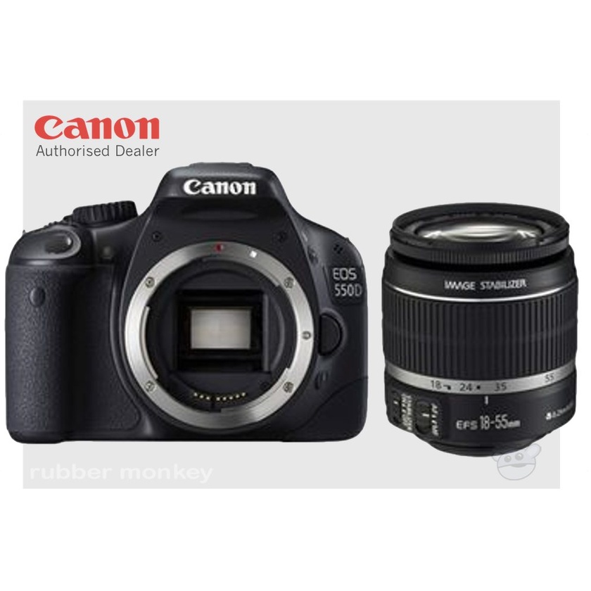 Canon EOS 550D Digital SLR Camera Body and EF 18-55mm ISII Lens