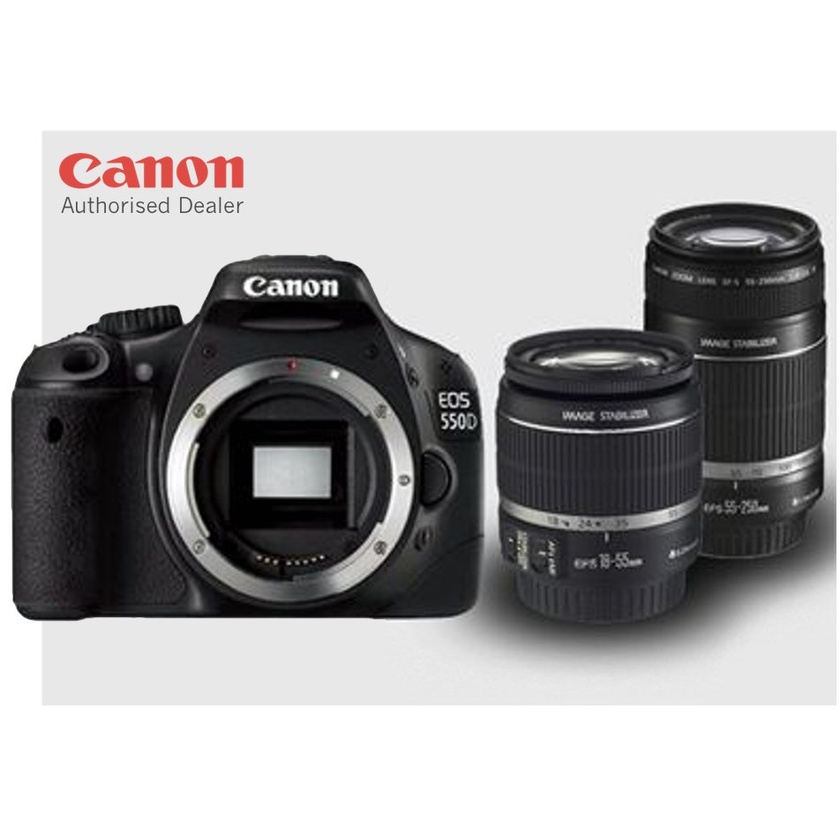 Canon EOS 550D Digital SLR Twin Kit