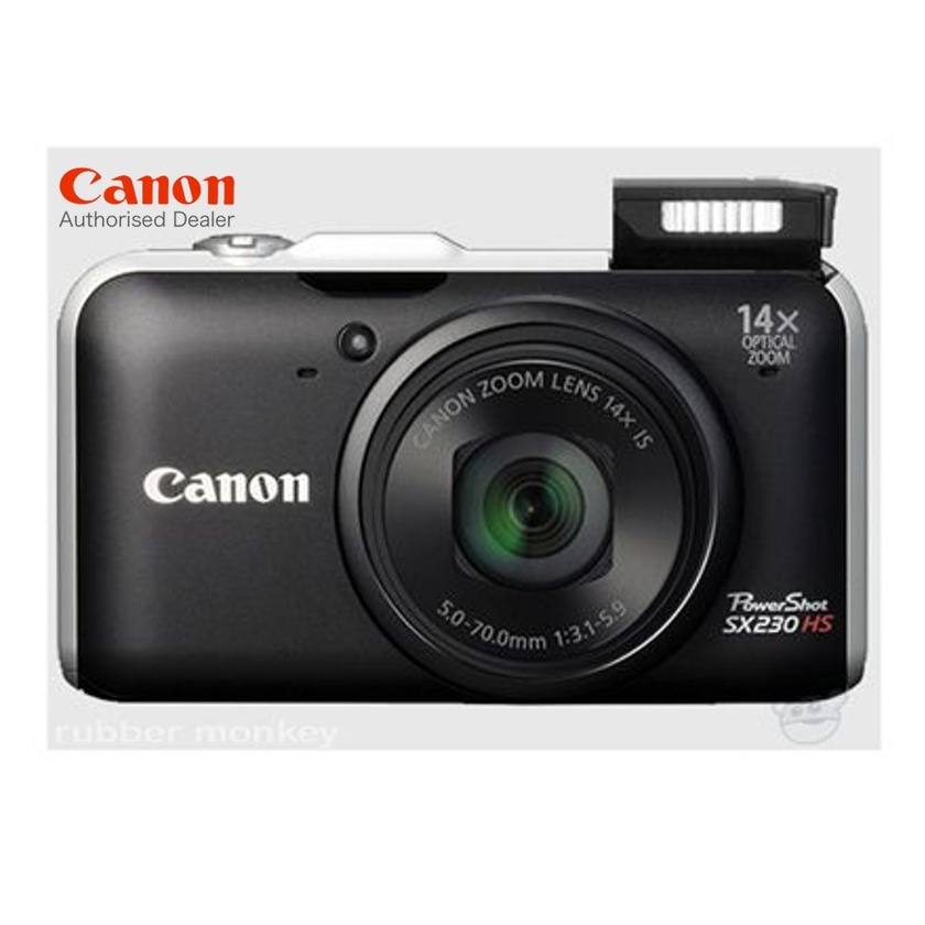 Canon Digital Powershot Camera (Black) - SX230HSBK