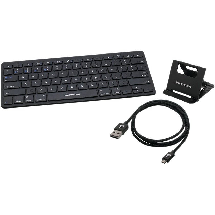 IOGEAR Slim Mobile Keyboard with Stand & Micro-USB Cable
