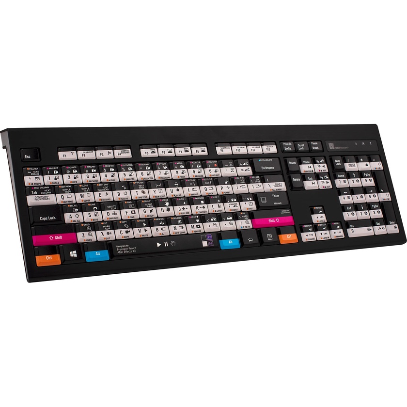 LogicKeyboard Astra Backlit Keyboard for Premiere Pro and After Effects